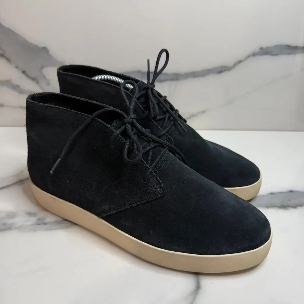 Everlane Mens Black Suede The Desert Chukka Boot 7.5 Preppy Minimalist Classic